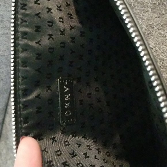 Nwt DKNY medium black graffiti wristlet. Retails $78 - Picture 6 of 9